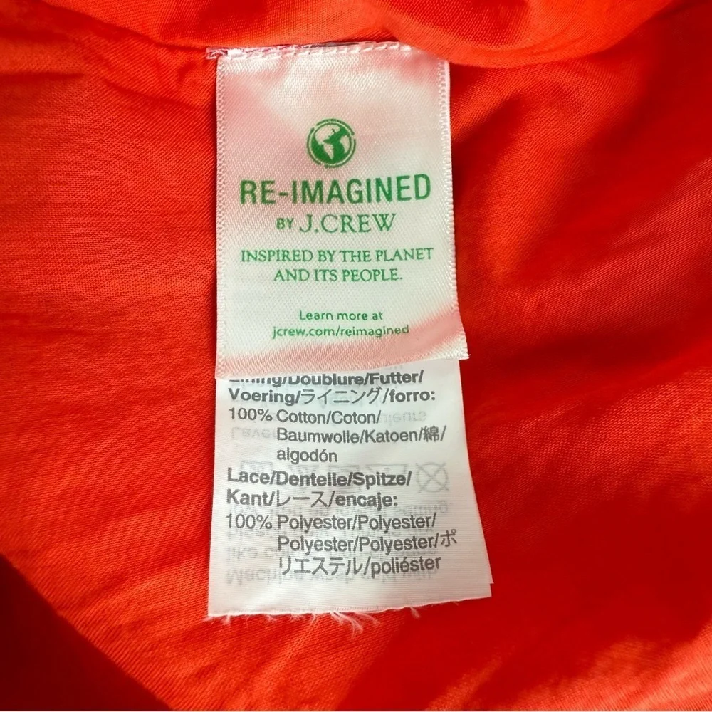 NEW J.CREW Burnt Orange Tiered Midi Skirt Size XLT (tall)